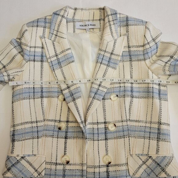 VERONICA BEARD Beacon Dickey Checked Cotton-Blend Blazer - Picture 15 of 16